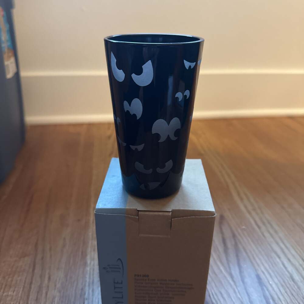 Partylite Halloween Spooky Eyes Black Votive Candle Holder P91368 - ,